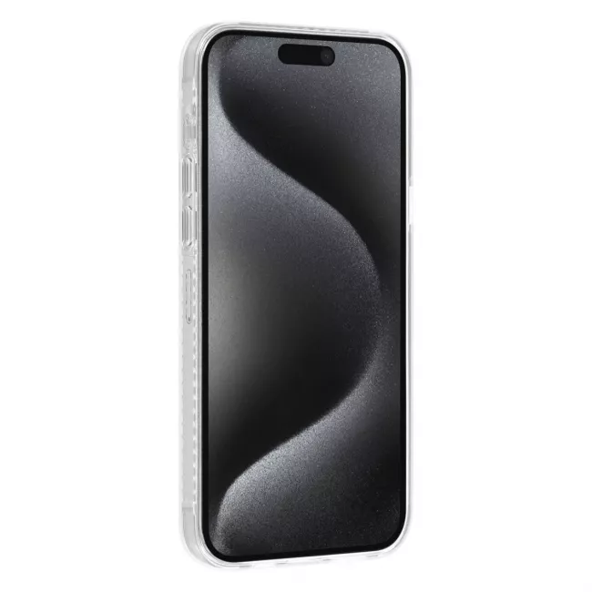 TUNIQ iPhone 15 Pro Max - Σκληρή Θήκη με Πλαίσιο Σιλικόνης - Σχέδιο Μάρμαρο - Μοβ