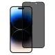 TUNIQ iPhone 14 Pro Max - Privacy Προστασία Οθόνης - Full Screen Αντιχαρακτικό Γυαλί Tempered Glass - Μαύρο