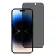 TUNIQ iPhone 15 Pro Max - Privacy Προστασία Οθόνης - Full Screen Αντιχαρακτικό Γυαλί Tempered Glass - Μαύρο