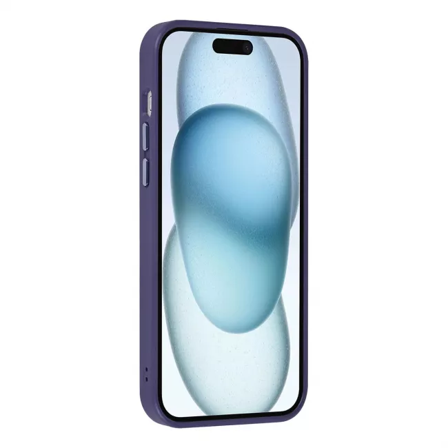 TUNIQ iPhone 15 Plus / 14 Plus - Σκληρή Θήκη με Πλαίσιο Σιλικόνης - Μοβ / Διάφανο