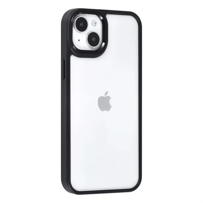 TUNIQ iPhone 15 Plus / 14 Plus - Σκληρή Θήκη με Πλαίσιο Σιλικόνης - Μαύρο / Διάφανο