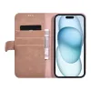 TUNIQ iPhone 15 Plus / 14 Plus - Θήκη Πορτοφόλι από Δερματίνη με Stand - Ροζ