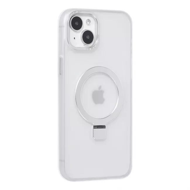 TUNIQ iPhone 15 Plus / 14 Plus - MagSafe Σκληρή Θήκη με Δαχτυλίδι Συγκράτησης - White