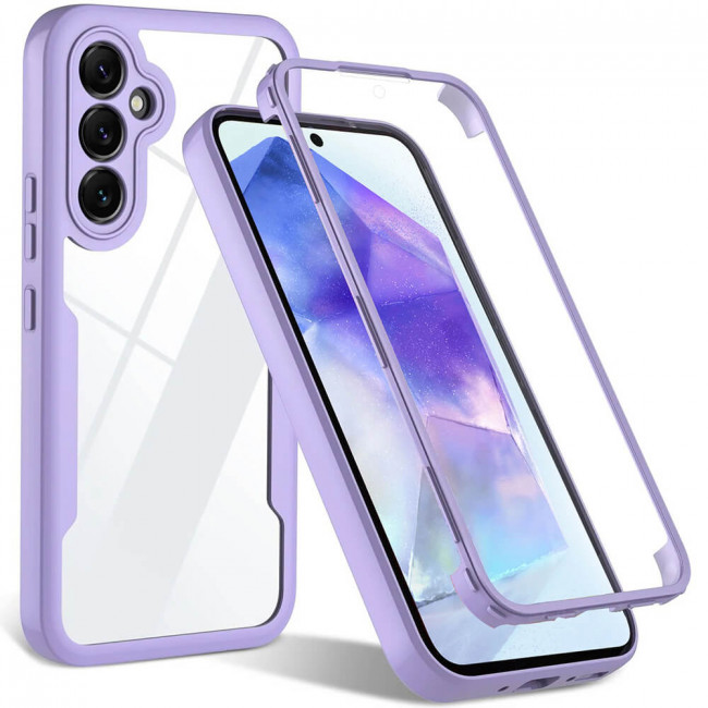 Techsuit Samsung Galaxy A35 5G - ColorVerse 360 - Θήκη Full Body με Προστασία Οθόνης - Purple