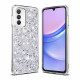 Techsuit Samsung Galaxy A15 4G / A15 5G - Sparkly Glitter - Σκληρή Θήκη με Πλαίσιο Σιλικόνης - White