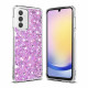 Techsuit Samsung Galaxy A25 5G - Sparkly Glitter - Σκληρή Θήκη με Πλαίσιο Σιλικόνης - Magenta