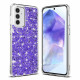 Techsuit Samsung Galaxy A55 5G - Sparkly Glitter - Σκληρή Θήκη με Πλαίσιο Σιλικόνης - Purple