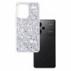 Techsuit Xiaomi Redmi Note 13 Pro+ 5G - Sparkly Glitter - Σκληρή Θήκη με Πλαίσιο Σιλικόνης - White