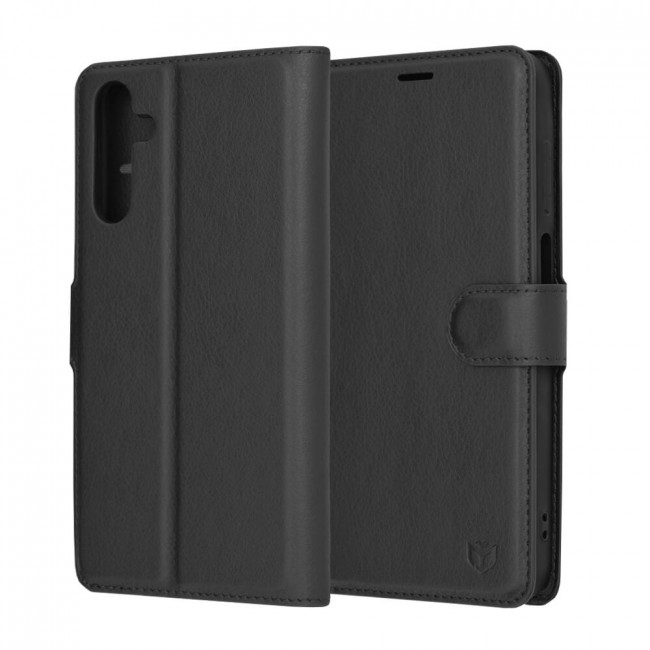 Techsuit Samsung Galaxy A15 4G / A15 5G - Leather Folio - Θήκη Πορτοφόλι από Δερματίνη με Stand - Black