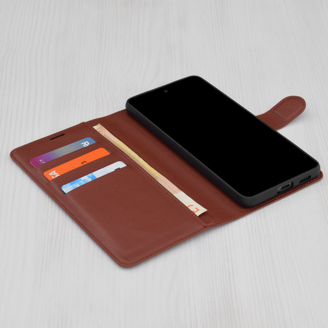 Techsuit Samsung Galaxy A35 5G - Leather Folio - Θήκη Πορτοφόλι από Δερματίνη με Stand - Brown