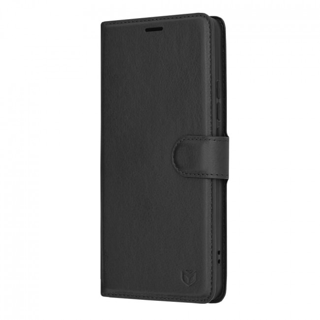 Techsuit Xiaomi Redmi Note 13 4G - Leather Folio - Θήκη Πορτοφόλι από Δερματίνη με Stand - Black