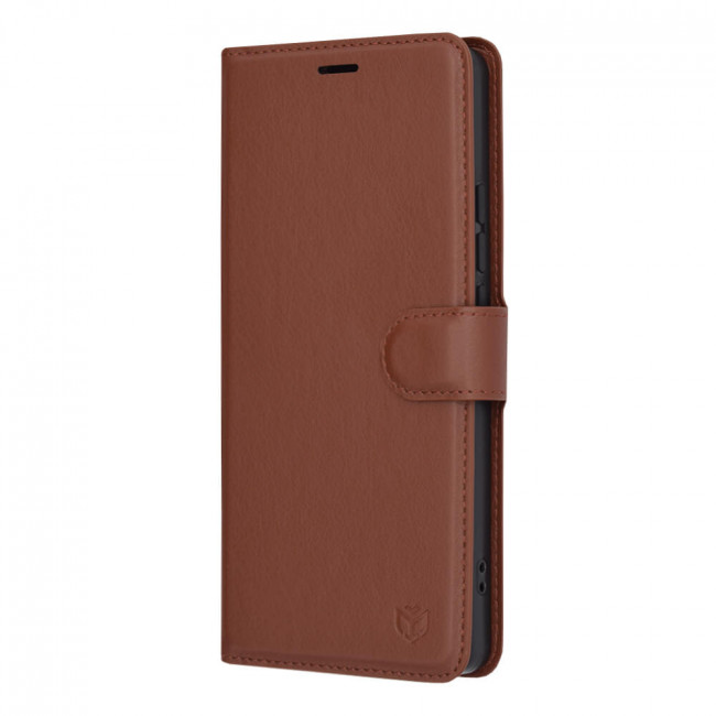 Techsuit Xiaomi Redmi Note 13 Pro 4G / Poco M6 Pro 4G - Leather Folio - Θήκη Πορτοφόλι από Δερματίνη με Stand - Brown