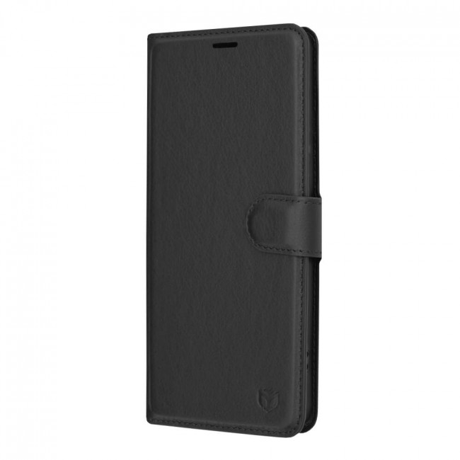 Techsuit Xiaomi Redmi Note 13 Pro+ 5G - Leather Folio - Θήκη Πορτοφόλι από Δερματίνη με Stand - Black