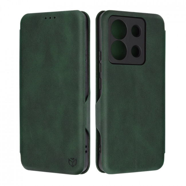 Techsuit Xiaomi Redmi Note 13 Pro 5G / Poco X6 - Safe Wallet Plus - Θήκη Βιβλίο - Green