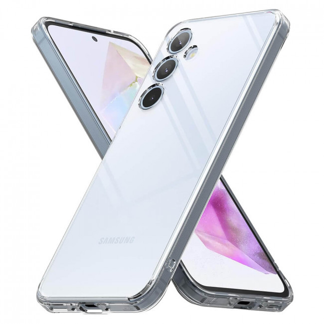 Ringke Samsung Galaxy A35 5G - Fusion - Σκληρή Θήκη με Πλαίσιο Σιλικόνης - Clear