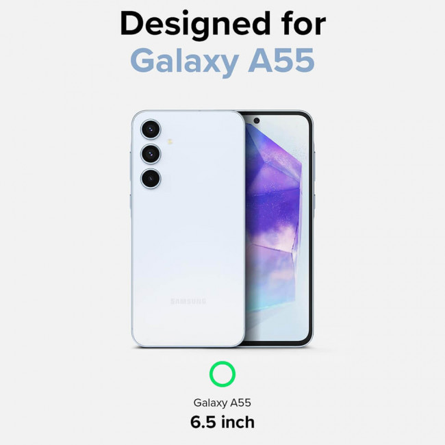 Ringke Samsung Galaxy A55 5G - Fusion Card - Σκληρή Θήκη με Πλαίσιο Σιλικόνης - Clear