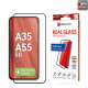 Displex Samsung Galaxy A35 5G / A55 5G / M35 - Premium Προστασία Οθόνης - Full Screen Αντιχαρακτικό Γυαλί Tempered Glass - Διάφανο / Μαύρο