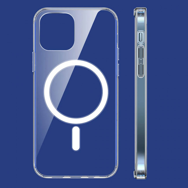 Techsuit iPhone 15 Pro - MagSafe Pro - Σκληρή Θήκη με Πλαίσιο Σιλικόνης - Transparent