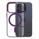 Techsuit iPhone 15 Pro - MagSafe Pro - Σκληρή Θήκη με Πλαίσιο Σιλικόνης - Purple