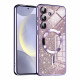 Techsuit Samsung Galaxy S24 - MagSafe - Luxury Glitter - Θήκη Σιλικόνης - Light Purple