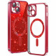 Techsuit iPhone 15 Plus - MagSafe - Luxury Glitter - Θήκη Σιλικόνης - Red