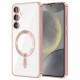 Techsuit Samsung Galaxy S24 Plus - Luxury Crystal MagSafe - Θήκη Σιλικόνης - Pink