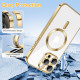 Techsuit iPhone 15 Pro Max - Luxury Crystal MagSafe - Θήκη Σιλικόνης - Gold