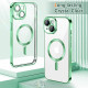 Techsuit iPhone 15 - Luxury Crystal MagSafe - Θήκη Σιλικόνης - Light Green