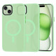 Techsuit iPhone 15 Plus - HaloFrost MagSafe - Σκληρή Θήκη με Πλαίσιο Σιλικόνης - Light Green