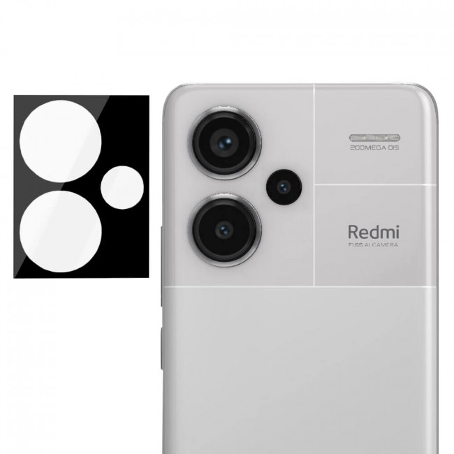 Techsuit Xiaomi Redmi Note 13 Pro+ 5G - Προστασία Καμερών - Αντιχαρακτικό Γυαλί - Black