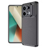 Techsuit Xiaomi Redmi Note 13 Pro 5G / Poco X6 - CarbonFiber - Θήκη Σιλικόνης - Black