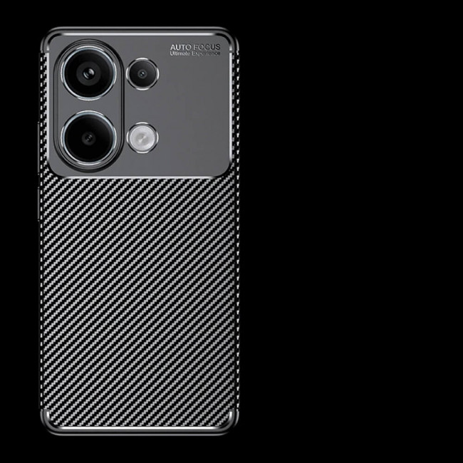 Techsuit Xiaomi Redmi Note 13 Pro 4G / Poco M6 Pro 4G - CarbonFiber - Θήκη Σιλικόνης - Black