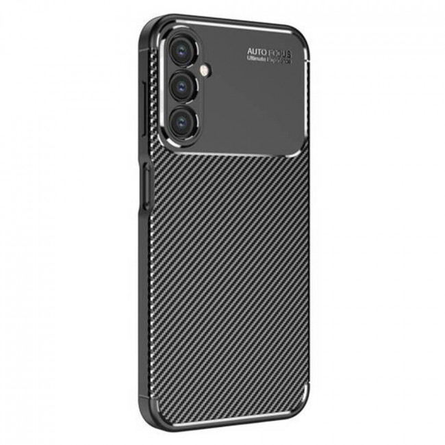 Techsuit Samsung Galaxy A15 4G / A15 5G - CarbonFiber - Θήκη Σιλικόνης - Black