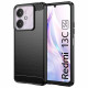 Techsuit Xiaomi Redmi 13C 4G / 13C 5G / Poco M6 5G / C65 Carbon Silicone Θήκη Σιλικόνης TPU - Black