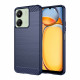 Techsuit Xiaomi Redmi 13C 4G / 13C 5G / Poco M6 5G / C65 Carbon Silicone Θήκη Σιλικόνης TPU - Blue