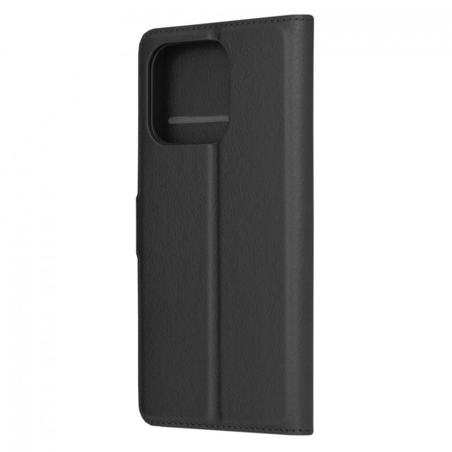 Techsuit Xiaomi Redmi 13C 4G / 13C 5G / Poco M6 5G / C65 - Leather Folio - Θήκη Πορτοφόλι από Δερματίνη με Stand - Black