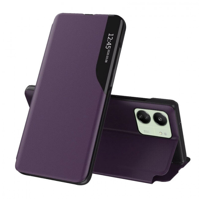 Techsuit Xiaomi Redmi 13C 4G / 13C 5G / Poco M6 5G / C65 - eFold Series - Θήκη Βιβλίο - Purple