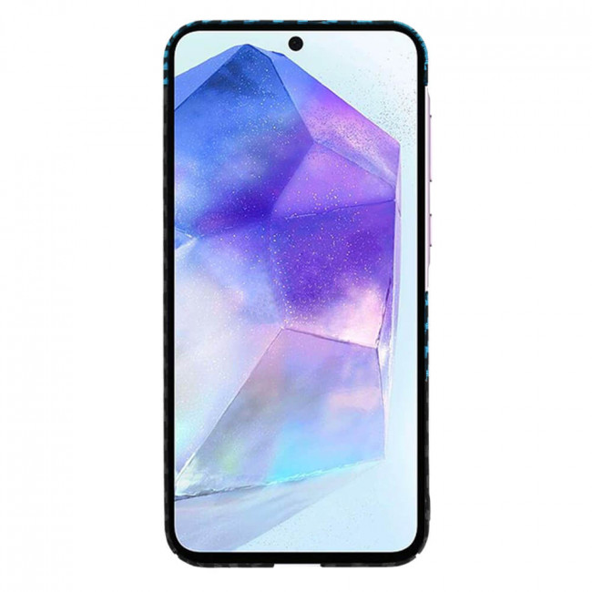 Techsuit Samsung Galaxy A55 5G Σκληρή Θήκη Carbonite FiberShell - Blue Pulse