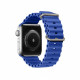 Techsuit Λουράκι Apple Watch 2 / 3 / 4 / 5 / 6 / 7 / 8 / 9 / 10 / SE - 38 / 40 / 41 / 42 mm Watchband W038 Σιλικόνης - Blue