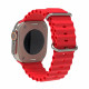 Techsuit Λουράκι Apple Watch 2 / 3 / 4 / 5 / 6 / 7 / 8 / 9 / 10 / SE - 38 / 40 / 41 / 42 mm Watchband W038 Σιλικόνης - Red