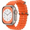 Techsuit Λουράκι Apple Watch 4 / 5 / 6 / 7 / 8 / 9 / 10 / SE / ULTRA 1 / ULTRA 2 - 44 / 45 / 46 / 49 mm Watchband W038 Σιλικόνης - Orange