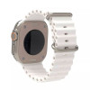 Techsuit Λουράκι Apple Watch 4 / 5 / 6 / 7 / 8 / 9 / 10 / SE / ULTRA 1 / ULTRA 2 - 44 / 45 / 46 / 49 mm Watchband W038 Σιλικόνης - White