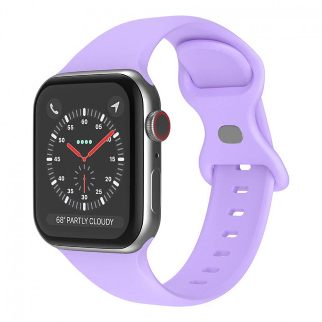 Techsuit W031 Λουράκι Apple Watch 2 / 3 / 4 / 5 / 6 / 7 / 8 / 9 / 10 / SE - 38 / 40 / 41 / 42 mm Watchband Λαστιχένιο - Purple