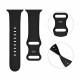 Techsuit W031 Λουράκι Apple Watch 4 / 5 / 6 / 7 / 8 / 9 / 10 / SE / ULTRA 1 / ULTRA 2 - 44 / 45 / 46 / 49 mm Watchband Λαστιχένιο - Black