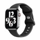 Techsuit W031 Λουράκι Apple Watch 4 / 5 / 6 / 7 / 8 / 9 / 10 / SE / ULTRA 1 / ULTRA 2 - 44 / 45 / 46 / 49 mm Watchband Λαστιχένιο - Black