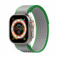 Techsuit Λουράκι Apple Watch 2 / 3 / 4 / 5 / 6 / 7 / 8 / 9 / 10 / SE - 38 / 40 / 41 / 42 mm Watchband W039 Nylon - Green / Gray