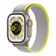 Techsuit Λουράκι Apple Watch 2 / 3 / 4 / 5 / 6 / 7 / 8 / 9 / 10 / SE - 38 / 40 / 41 / 42 mm Watchband W039 Nylon - Yellow / Gray