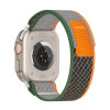 Techsuit Λουράκι Apple Watch 4 / 5 / 6 / 7 / 8 / 9 / 10 / SE / ULTRA 1 / ULTRA 2 - 44 / 45 / 46 / 49 mm Watchband W039 Nylon - Green / Orange