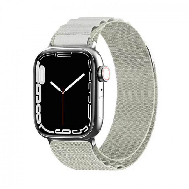 Techsuit Λουράκι Apple Watch 4 / 5 / 6 / 7 / 8 / 9 / 10 / SE / ULTRA 1 / ULTRA 2 - 44 / 45 / 46 / 49 mm Watchband W037 Nylon - Star White