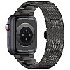 Techsuit Λουράκι Apple Watch 2 / 3 / 4 / 5 / 6 / 7 / 8 / 9 / 10 / SE - 38 / 40 / 41 / 42 mm Watchband από Ανοξείδωτο Ατσάλι W052 - Black